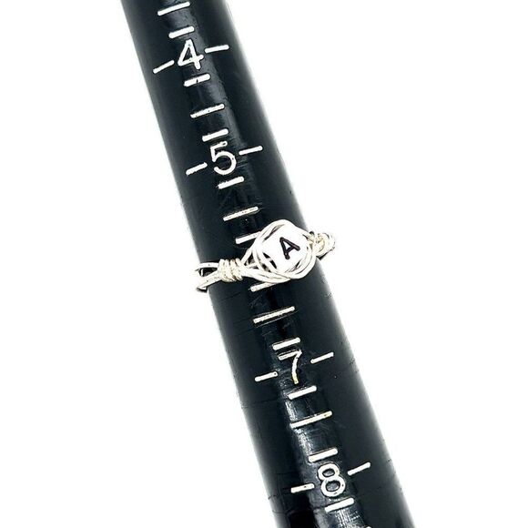 Handmade Letter A Ring - Picture 5 of 5